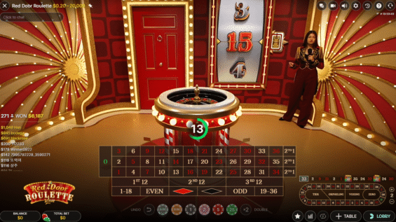 Red Door Roulette Spiel