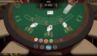 First Person Blackjack Spiel